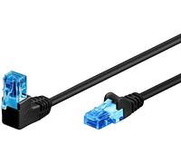 Goobay Câble réseau RJ45 Patch Cat 6A coudé 90° U/UTP 5 m Noir