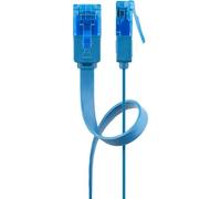 Goobay CAT 6A Câble Patch Plat, U/UTP 5m Bleu (CU)