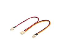 goobay cble Électrique Ventilateur PC Y, Prise mle/Femelle 3 Broches, 0.22M Longueur