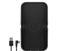 Goobay Chargeur de voiture sans fil 60471 station de charge Qi 15 W/chargeur sans fil 15 W/station de charge inductive chargeur de voiture/à induction avec support pour téléphone portable