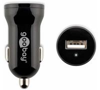 goobay Chargeur de Voiture USB, 1 A, Noir