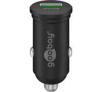 goobay - Chargeur Double USB pour Voiture/Charge Rapide USB 3.0 et USB-C/Voiture - Adaptateur Allume-Cigare avec Power Delivery 45W à 12-24V 61739