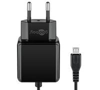 goobay Chargeur Mural Micro USB 3,0 A USB Alimentation pour Smartphones Adaptateur Secteur 1,5 m Noir 49603