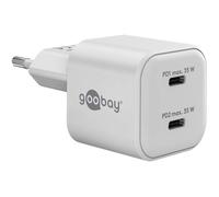 Chargeur double rapide USB-C PD GaN Nano 35W blanc 75334
