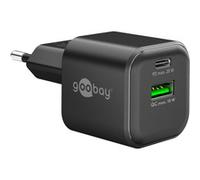 goobay Chargeur rapide double USB-C PD 20 W GaN Nano