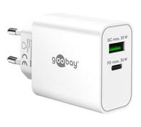 goobay Chargeur rapide double USB-C PD GaN 30 W, wh