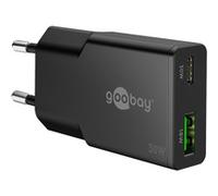 goobay Chargeur rapide double USB-C PD GaN Slim 30 W
