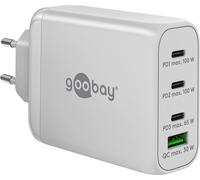 Goobay Chargeur rapide multiport USB-C PD : haute performance, 100W, blanc