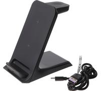 Goobay Chargeur sans fil 3en1, compatible Qi, noir (60217)