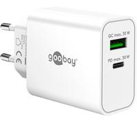 goobay Chargeur rapide double USB-C PD GaN 30 W, wh