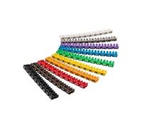 goobay Clips D'Identification de Câbles, Chiffres 0-9, pour Un Diamètre de Câble de 2.5 mm Maximum, Paquet de 100