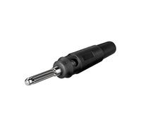 Connecteur A Banane Avec Trou Transversal De 4 MM Noir