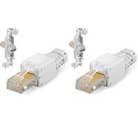 goobay Connecteur Réseau Sans Outils CAT 5e UTP RJ45 Non Blindé (Lot de 2)