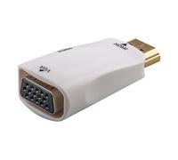 GOOBAY 44793 Adaptateur Compact HDMI/VGA avec Audio plaqué Or
