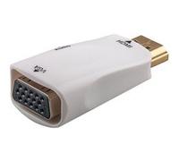 Goobay Adaptateur 44793 Compact HDMI/VGA avec audio plaqué or