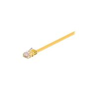 goobay - Cordon de raccordement - RJ-45 (M) pour RJ-45 (M) - 1.5 m - UTP - CAT 6 - moulé, plat - jaune