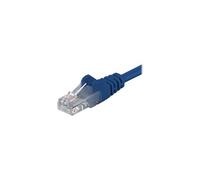 goobay - Cordon de raccordement - RJ-45 (M) pour RJ-45 (M) - 1 m - UTP - CAT 6 - moulé - bleu