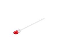 goobay - Cordon de raccordement - RJ-45 (M) pour RJ-45 (M) - 1 m - UTP - CAT 6 - rond - blanc