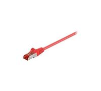 goobay - Cordon de raccordement - RJ-45 (M) pour RJ-45 (M) - 25 m - SFTP, PiMF - CAT 6 - moulé - rouge