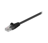 goobay - Cordon de raccordement - RJ-45 (M) pour RJ-45 (M) - 25 m - UTP - CAT 5e - moulé - noir