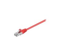 goobay - Cordon de raccordement - RJ-45 (M) pour RJ-45 (M) - 5 m - SF/UTP - CAT 5e - moulé, sans crochet - rouge