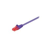 goobay - Cordon de raccordement - RJ-45 (M) pour RJ-45 (M) - 5 m - UTP - CAT 6 - moulé, sans crochet - violet