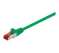 goobay - Cordon de raccordement - RJ-45 (M) pour RJ-45 (M) - 50 cm - SFTP, PiMF - CAT 6 - sans halogène, moulé - vert G