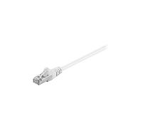 goobay - Cordon de raccordement - RJ-45 (M) pour RJ-45 (M) - 7.5 m - SF/UTP - CAT 5e - moulé, sans crochet - blanc