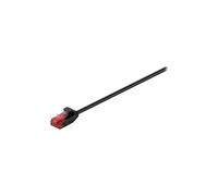 goobay - Cordon de raccordement - RJ-45 (M) pour RJ-45 (M) - 7.5 m - UTP - CAT 6 - moulé, sans crochet - noir