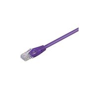 goobay - Cordon de raccordement - RJ-45 (M) pour RJ-45 (M) - 7.5 m - UTP - CAT 6 - moulé, sans crochet - violet