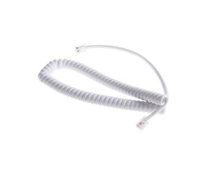 Goobay Cordon spiral RJ9 pour combiné Blanc - 2 m