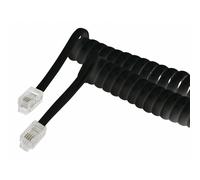 goobay - Câble de téléphone - RJ-10 (M) pour RJ-10 (M) - 4 m - noir