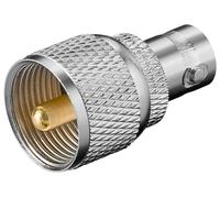 goobay Coupleur BNC sur connecteur UHF avec contacts dorés (Bulk)