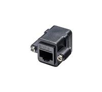 goobay - Coupleur réseau - RJ-45 (F) pour RJ-45 (F) - UTP - CAT 6 - noir