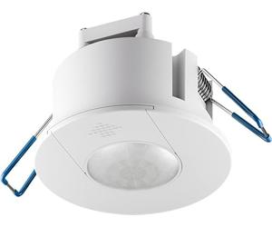 goobay détecteur de Mouvement Compact Blanc, Montage encastré au Plafond, éclairage des armoires, Lampe LED PIR 360°, Plage de 8 m, éclairage Intelligent, LED et veilleuse adaptés, IP20, intérieur
