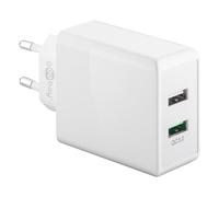 GOOBAY 44957 - Chargeur USB, 5-12 V, 3 A, QC 3.0, 28 W, blanc