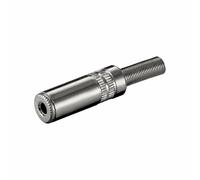 Goobay Embout jack stéréo femelle 3.5 mm en métal par soudure