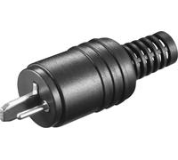 goobay Fiche pour haut-parleur avec connexion vissée et protection anti-pliage noir (Bulk)