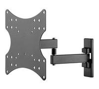 goobay 49714 Support Mural TV Orientable et Inclinable pour écrans 23-42 Pouces (58-107 cm) Accroche Television Mural Charge Max. 15 KG/Fixation Tele avec Bras pour Moniteur VESA 150x100 Noir