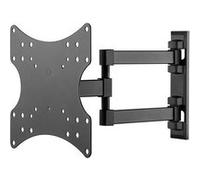goobay 49715 Support Mural TV Orientable et Inclinable pour écrans 23-42 Pouces (58-107 cm) Accroche Television Mural Charge Max. 20 KG/Fixation Tele avec Bras pour Moniteur VESA 200 x 200 Noir