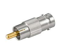 Wentronic Raccord BNC > Connecteur Cinch - avec contacts dorés