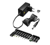 Goobay Adaptateur d'alimentation universel 64568 – 3–12V 12W USB-C/USB-A/microUSB 11 connecteurs