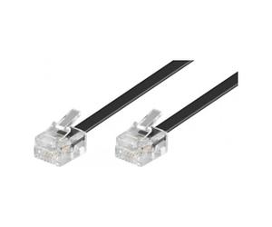 goobay Goobay Câble de connexion RJ11 3m, noir, mâle/mâle 50317 Quantité:1
