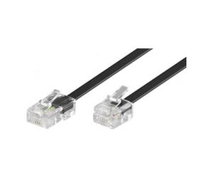 goobay Goobay Câble de connexion RJ45-RJ11 15m, noir, mâle/mâle 68579 Quantité:1