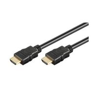 Goobay Câble HDMI 61162 – 7,5 m, HDMI A mâle↔HDMI A mâle, Noir, 4K UHD, eARC, Doré