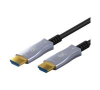 goobay goobay Câble HDMI HighSpeed hybride optique 80 m noir Quantité:1