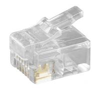 goobay Goobay Câble plat RJ12, fiche mâle, 6 pôles, 50251 Quantité:10