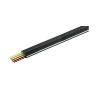 goobay Goobay Câble plat téléphonique 100 m R. noir, 4 conducteurs 50253 Quantité:1