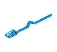 goobay goobay Câble plat U/UTP Cat6a 0,5 m bleu Quantité:1