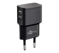 goobay Goobay Chargeur double USB 2,4A, 100-240V, noir 44951 Quantité:1